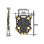 Hot Sales IFlight Borg MINI F7 Stack Metal Flight Controller With Mini 60 4 in 1 ESC Essential Parts for RC Drones Accessories